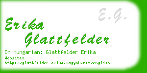 erika glattfelder business card
